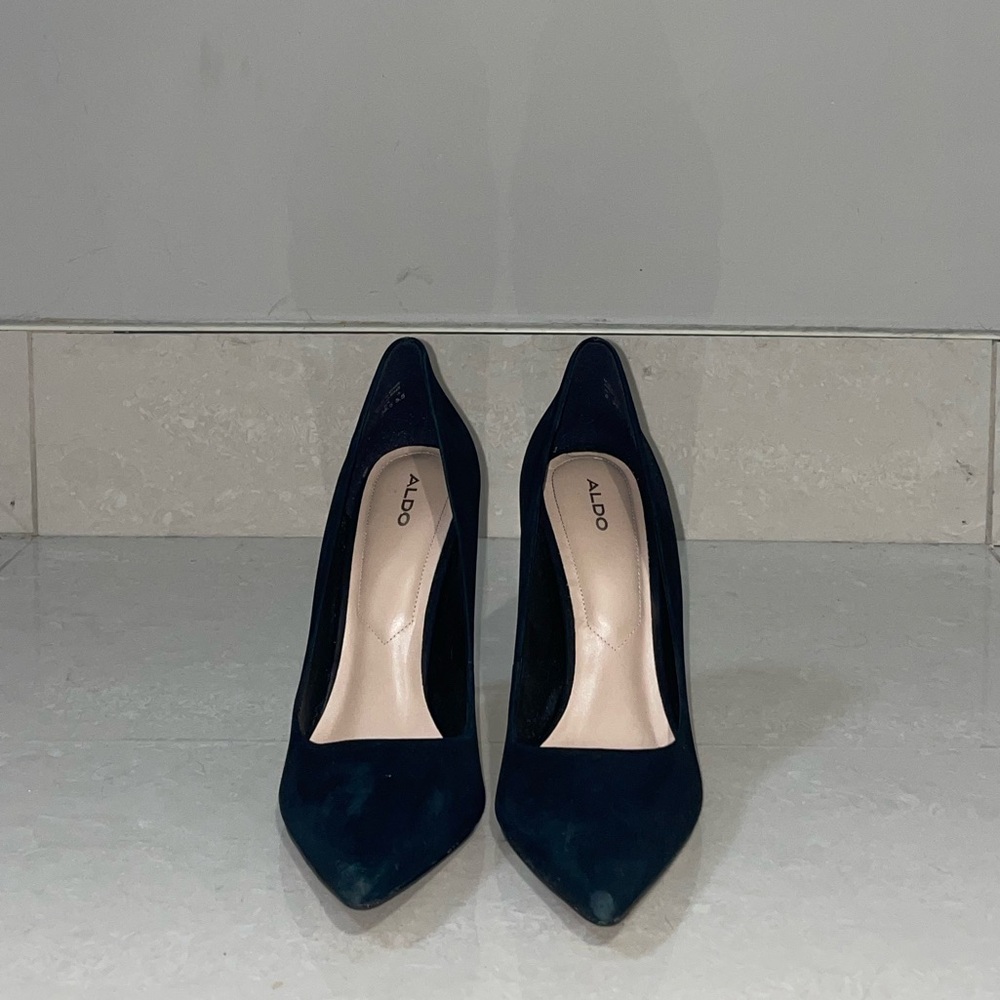 ALDO Stiletto Heels Women’s Black Suede Leather Pumps